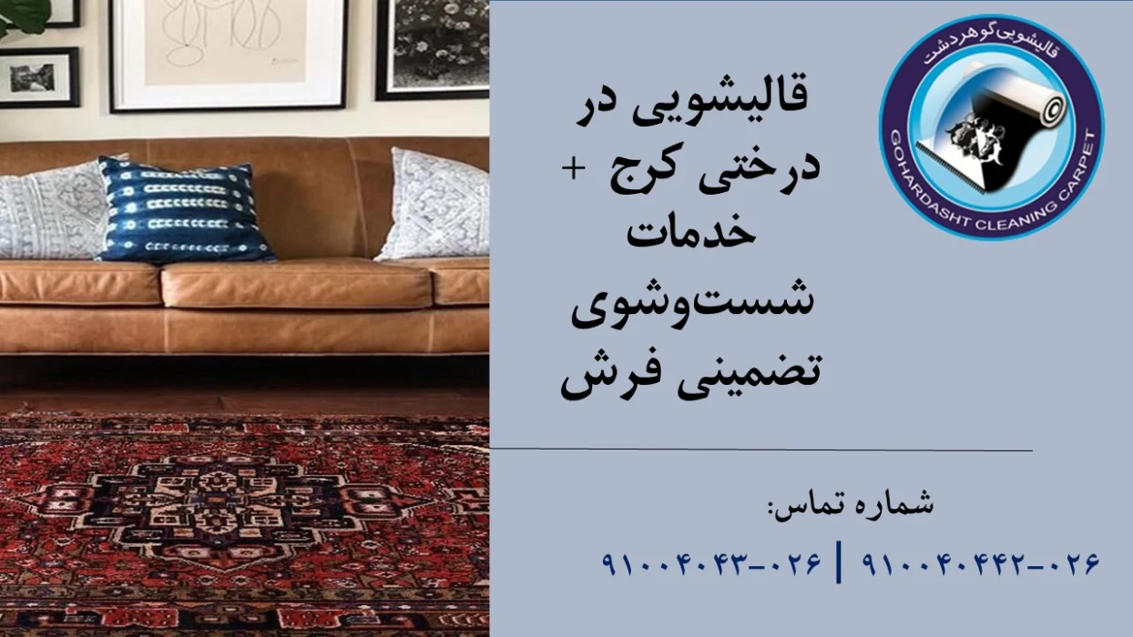 قالیشویی در درختزب