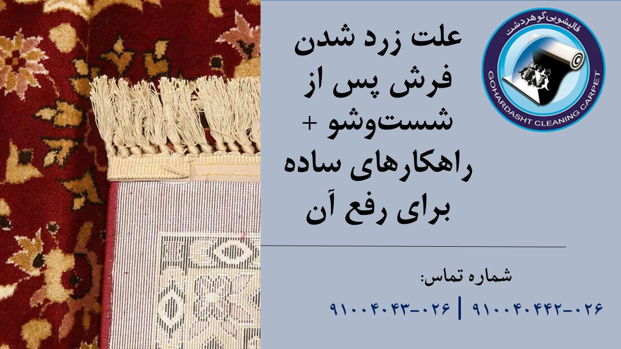 زرد شدن فرش